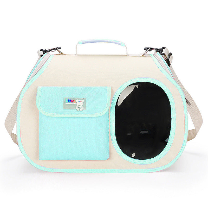 Green Pet Carrier Backpack – Breathable, Airline Approved, for Small Cats & Dogs